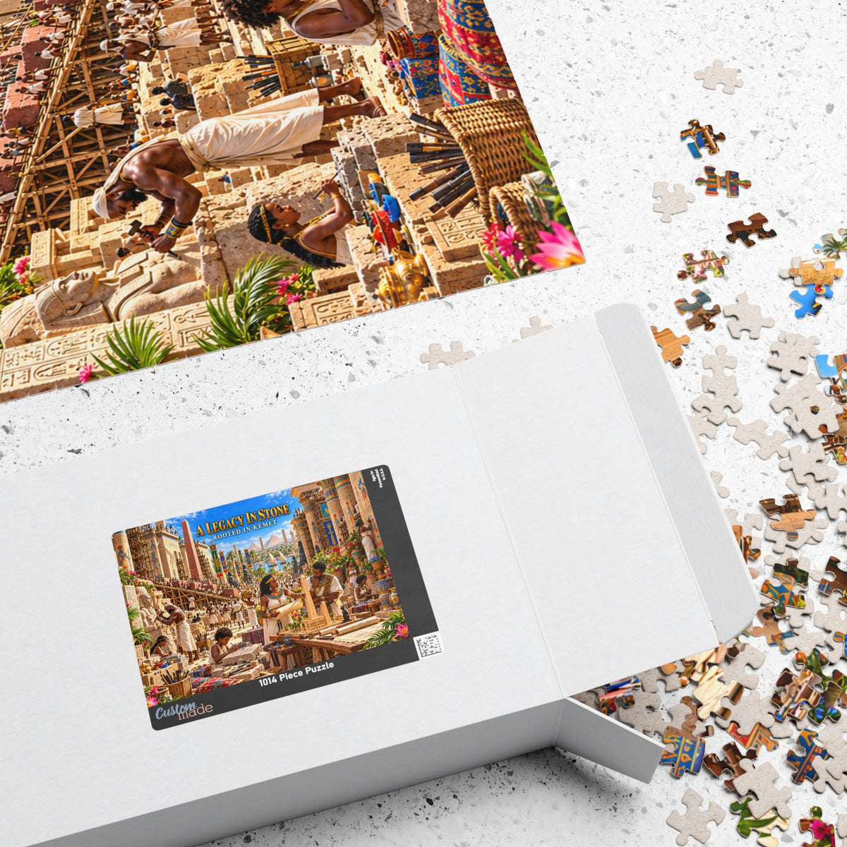 A Legacy in Stone — Rooted in Kemet Jigsaw Puzzle | The Dollar Bill Symbolism Collection | Hotep Creations