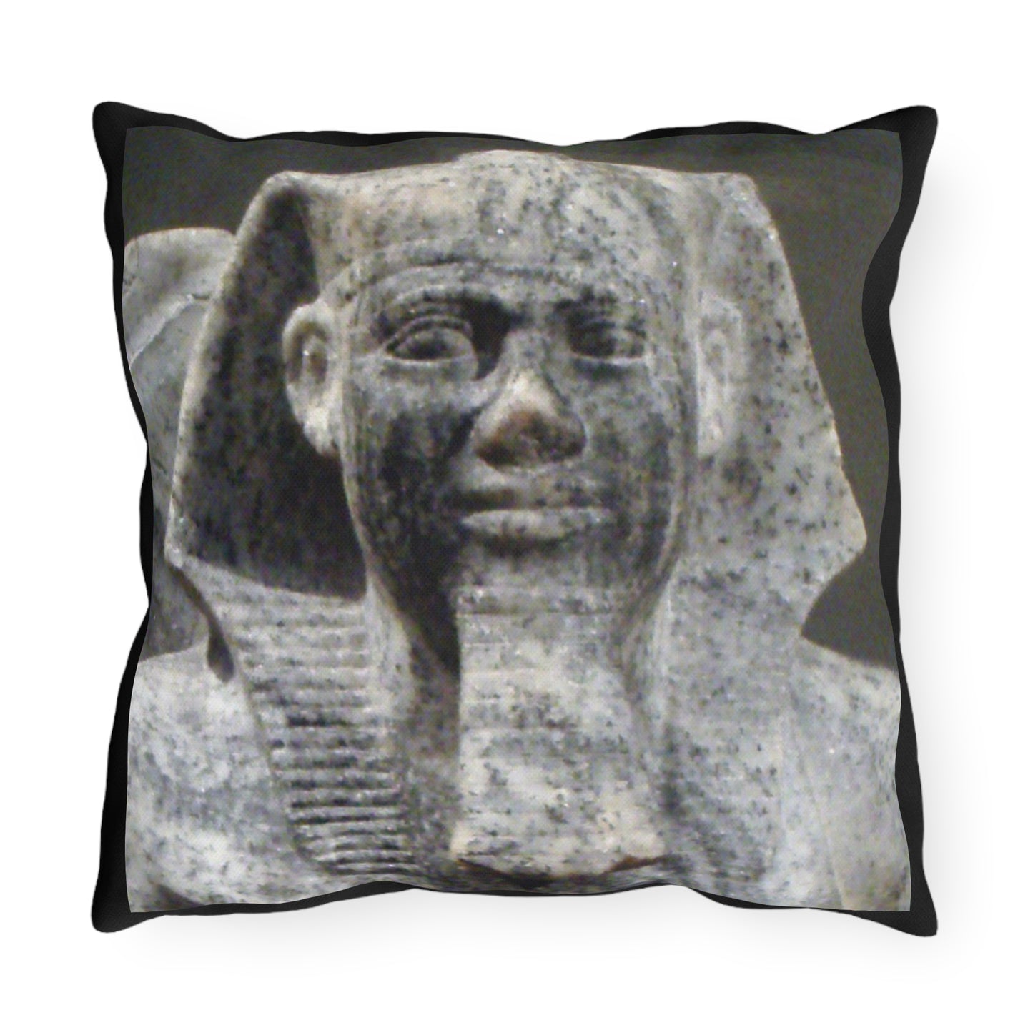 Pharaoh Mentuhotep II & Sahure Double-Sided Outdoor Pillow - Ancient African Empire Builders Black History Decor