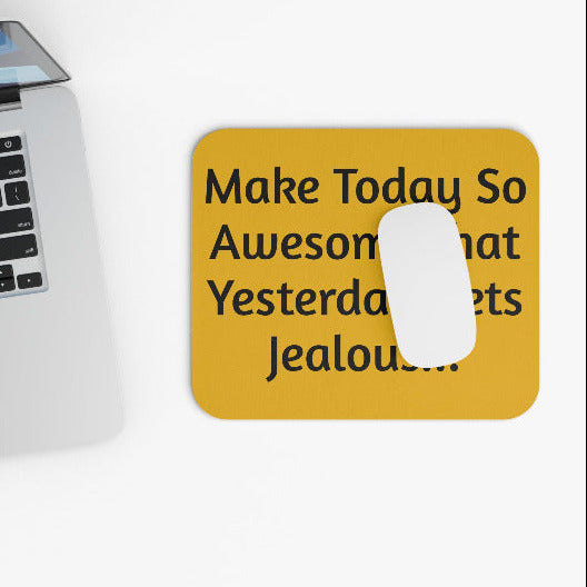 Inspirational Mouse Pad - Motivational Desk Accessory, Gift for Office, Student Humor, Home Office Decor, Unique Wall Art