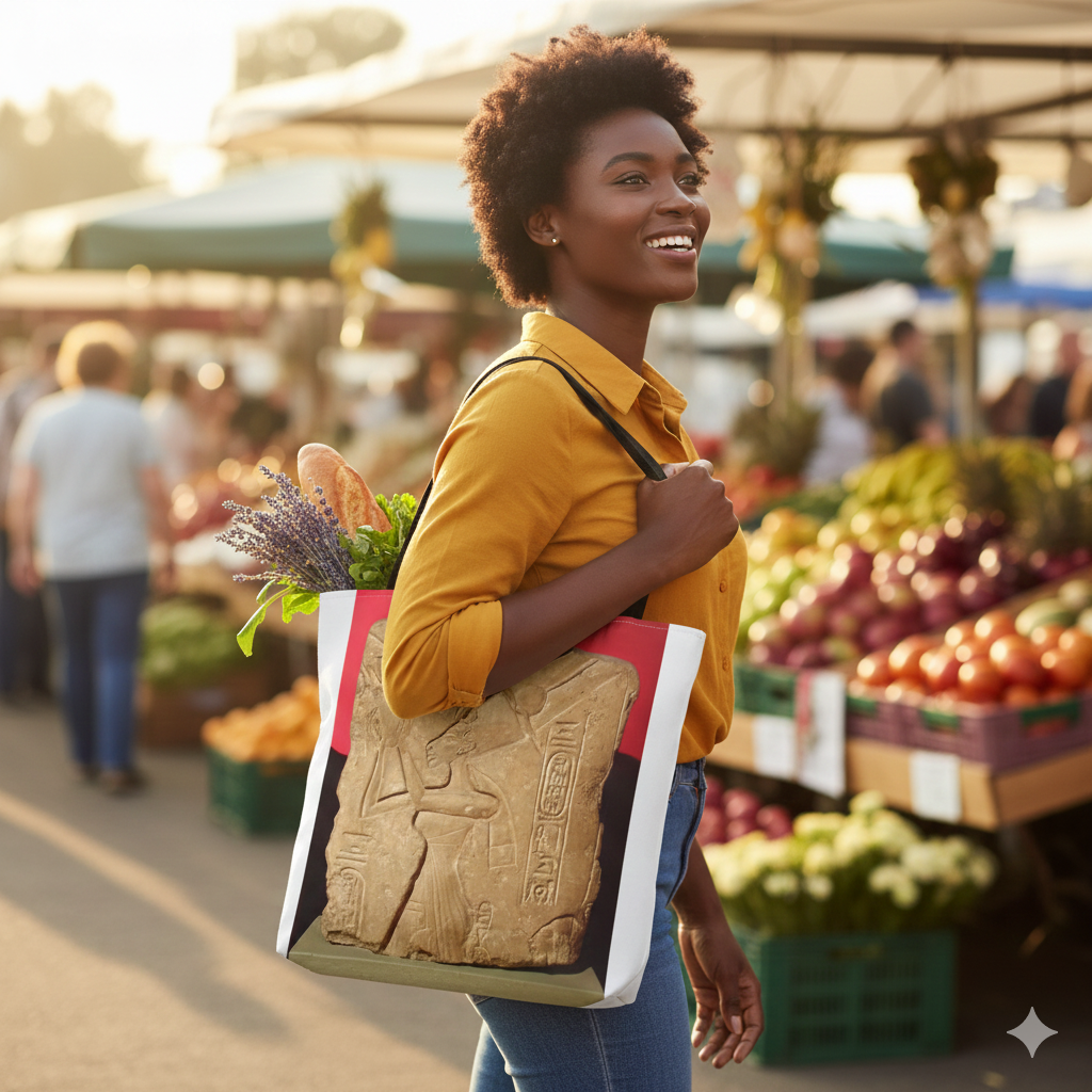 Queen Nefertiti Tote Bag