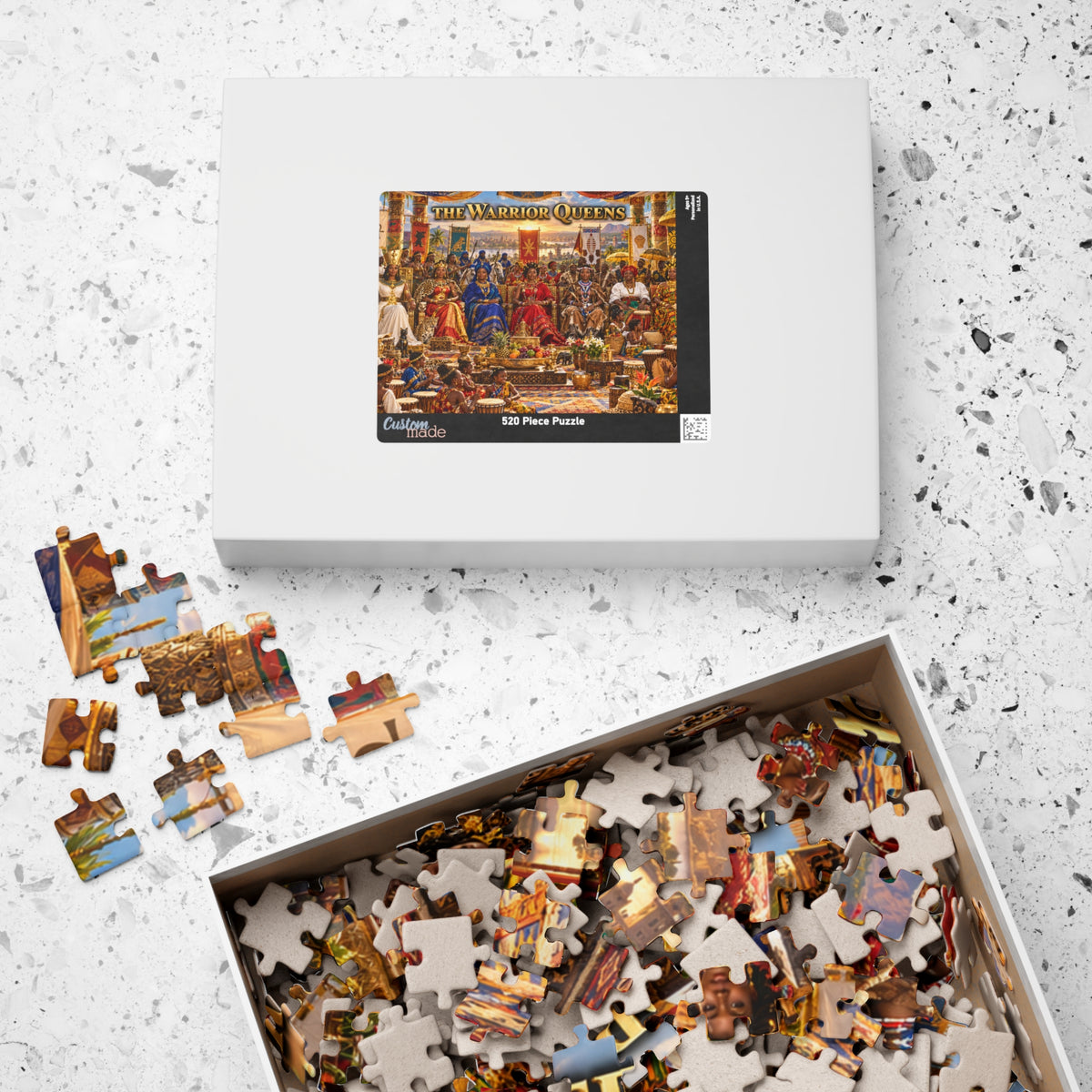 The Warrior Queens 500-Piece Jigsaw Puzzle | Seven Queens | Black History Gift