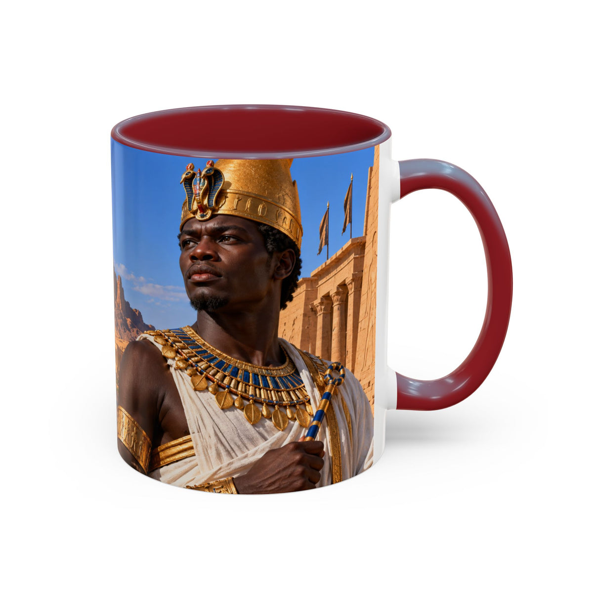 Taharqa Coffee Mug | King of Kush and Kemet | African History Mug