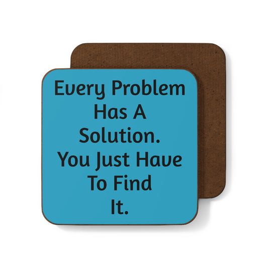 Black History Motivational Coaster - "Every Problem Has A Solution" - Inspirational Home Decor