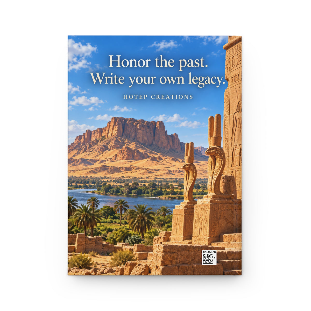 Taharqa Hardcover Journal | King of Kush and Kemet | African History Journal