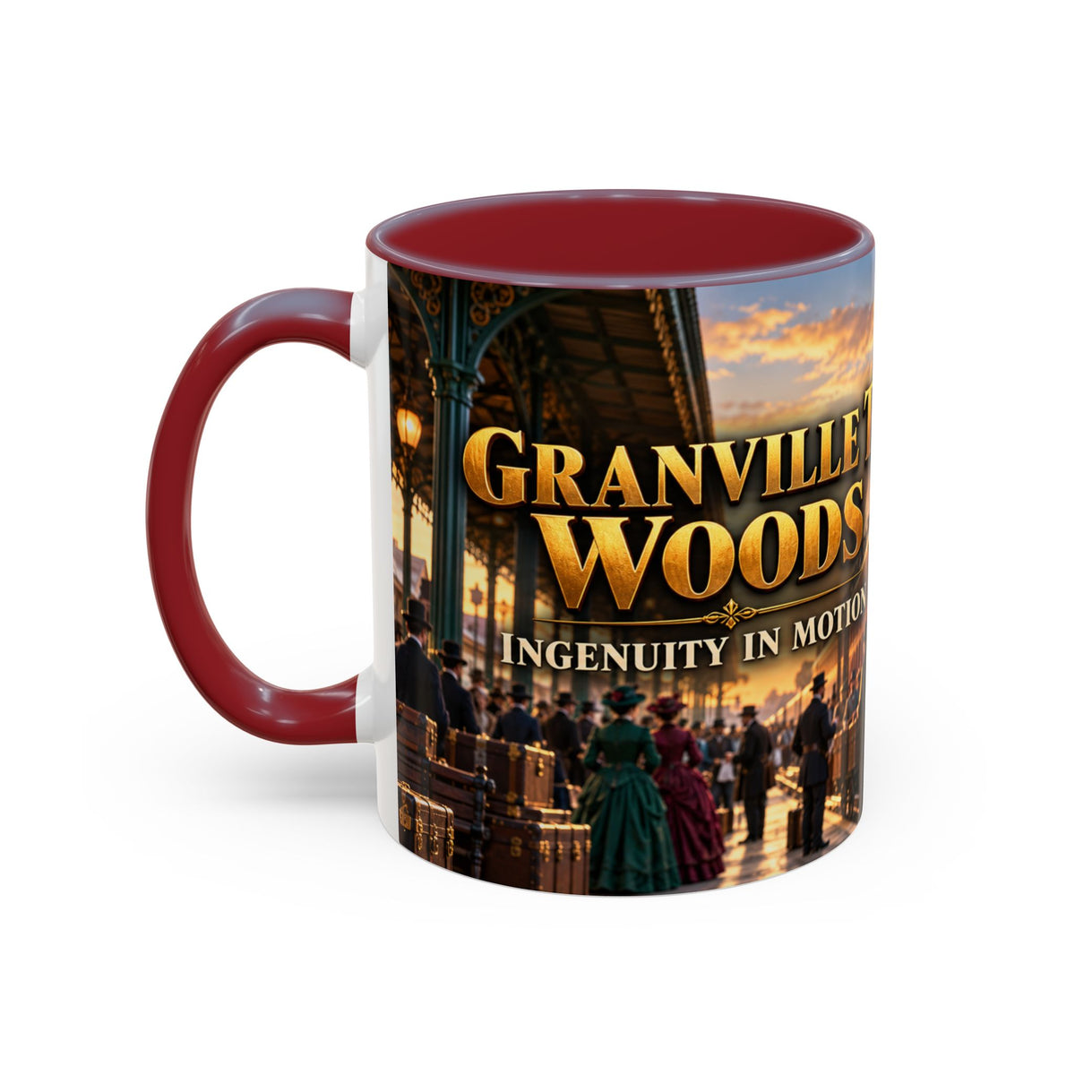 Granville T. Woods Coffee Mug | Ingenuity in Motion | Black Inventor Gift