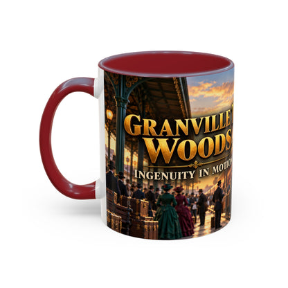 Granville T. Woods Coffee Mug | Ingenuity in Motion | Black Inventor Gift