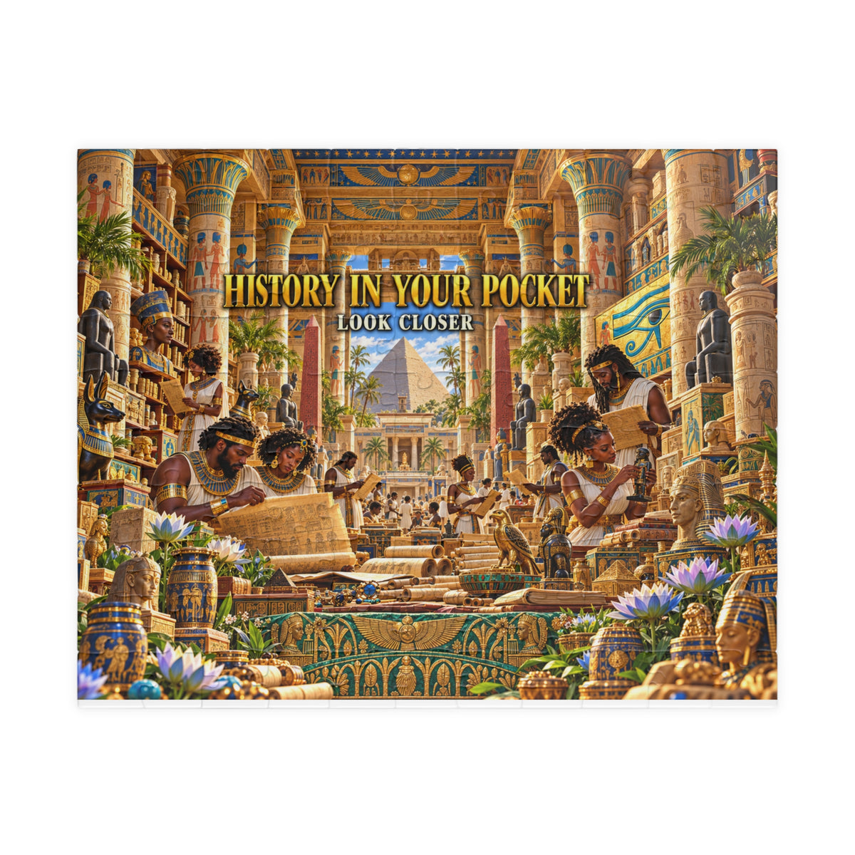 History in Your Pocket — Look Closer Jigsaw Puzzle | The Dollar Bill Symbolism Collection | Hotep Creations