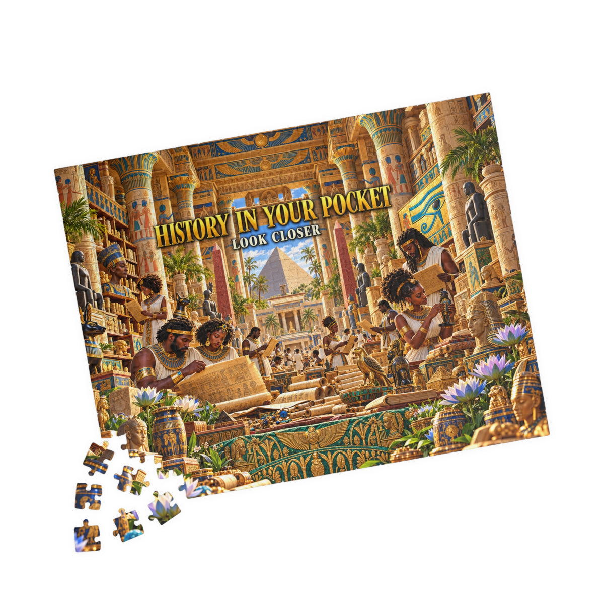 History in Your Pocket — Look Closer Jigsaw Puzzle | The Dollar Bill Symbolism Collection | Hotep Creations