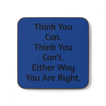 Motivational Hardboard Coaster - Positive Quote Kitchen Decor, Inspiration Gift, Coffee Table Accessory, Office Desk Decor