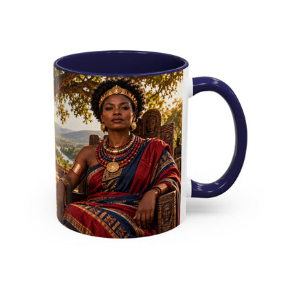 Queen Nzinga Coffee Mug | African Queen Art | Warrior Queens Collection