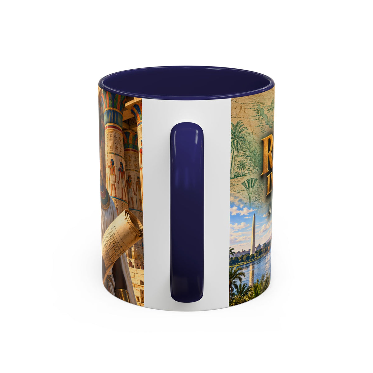Rooted in Kemet Coffee Mug | A Legacy in Stone | Dollar Bill Symbolism