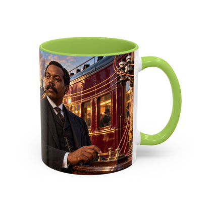 Granville T. Woods Coffee Mug | Ingenuity in Motion | Black Inventor Gift