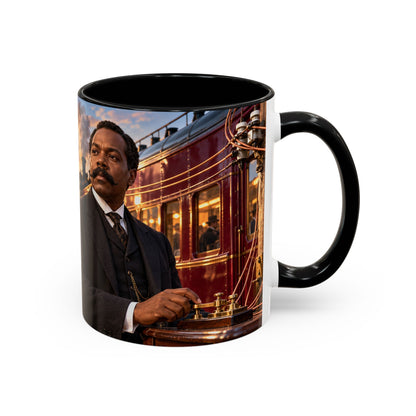Granville T. Woods Coffee Mug | Ingenuity in Motion | Black Inventor Gift