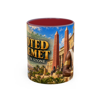 Rooted in Kemet Coffee Mug | A Legacy in Stone | Dollar Bill Symbolism