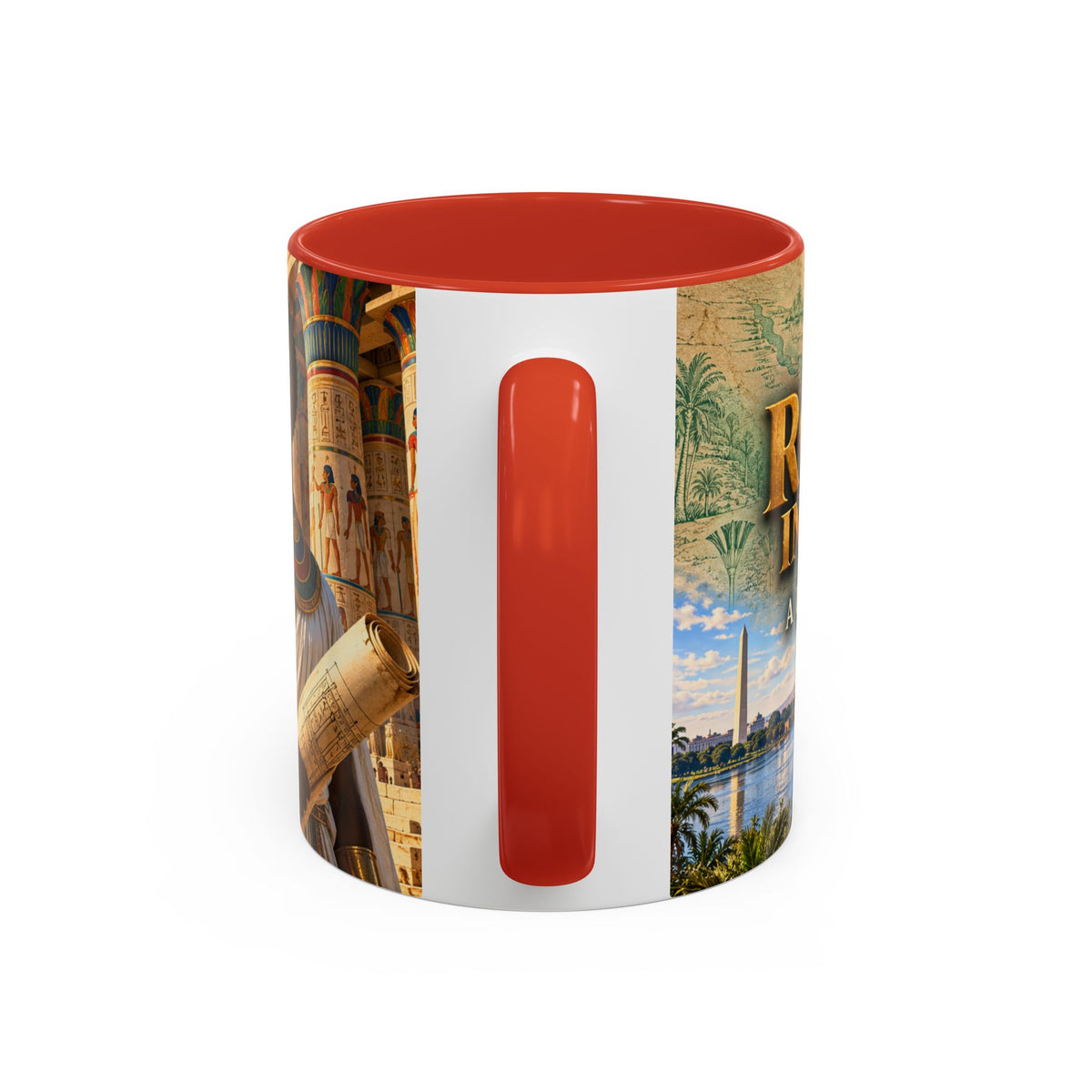 Rooted in Kemet Coffee Mug | A Legacy in Stone | Dollar Bill Symbolism