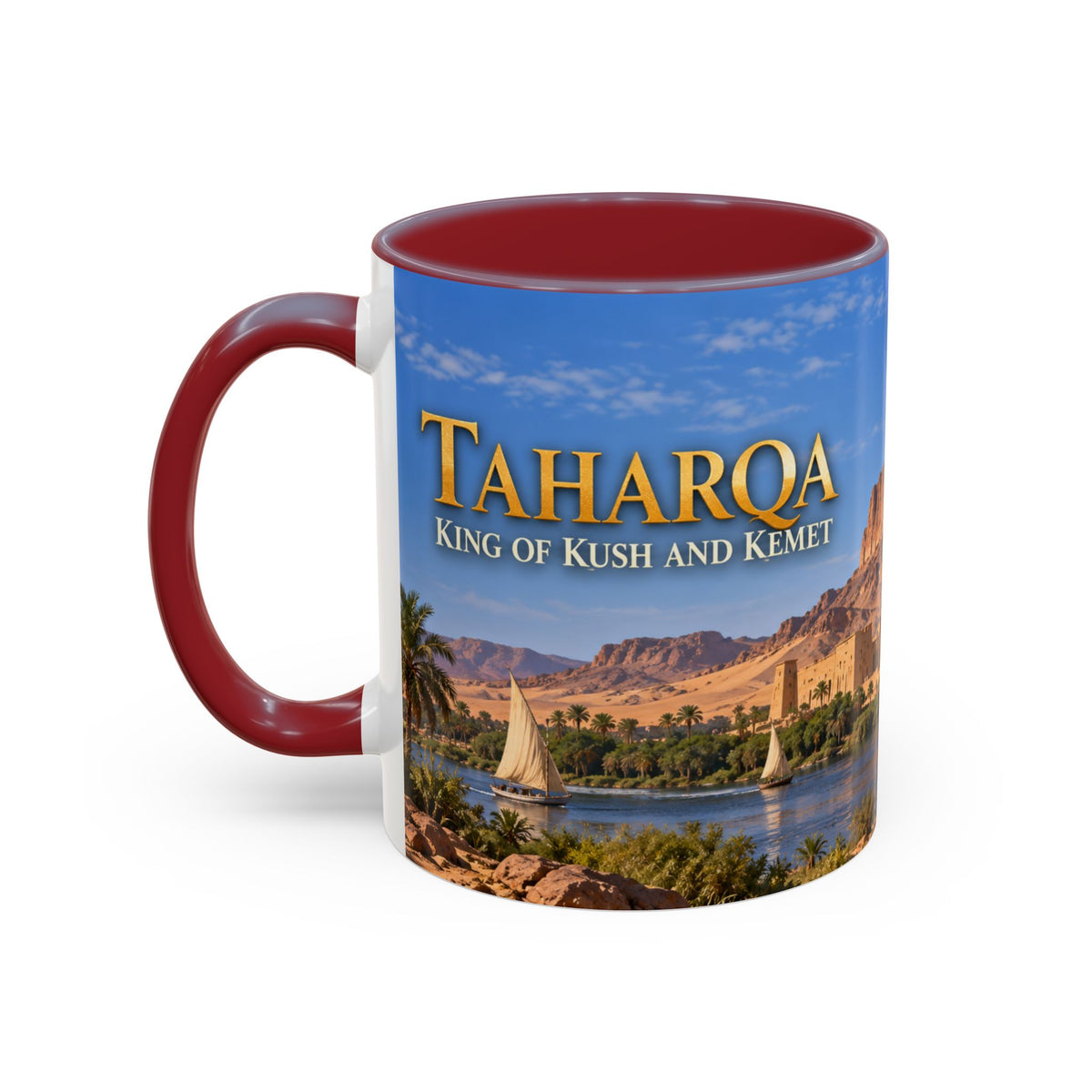 Taharqa Coffee Mug | King of Kush and Kemet | African History Mug