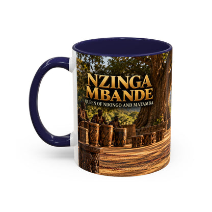 Queen Nzinga Coffee Mug | African Queen Art | Warrior Queens Collection