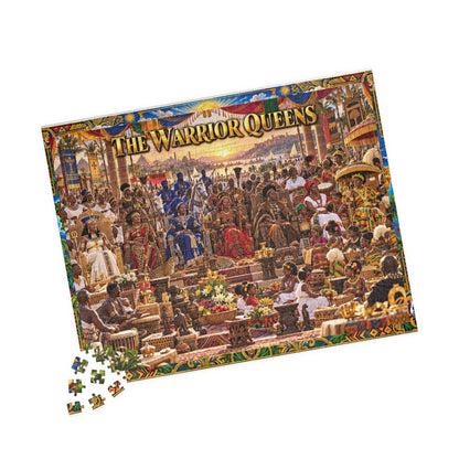 Warrior Queens Royal Assembly Jigsaw Puzzle | Black Women & African Heritage | 110–1014 Pieces