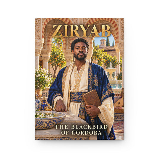 Ziryab Hardcover Journal | The Blackbird of Córdoba | Moorish Heritage Gi