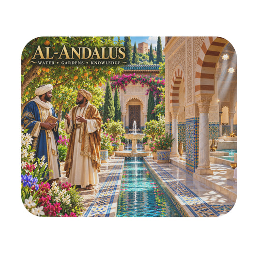 Al-Andalus Mouse Pad | Water, Gardens & Knowledge | Moorish Heritage