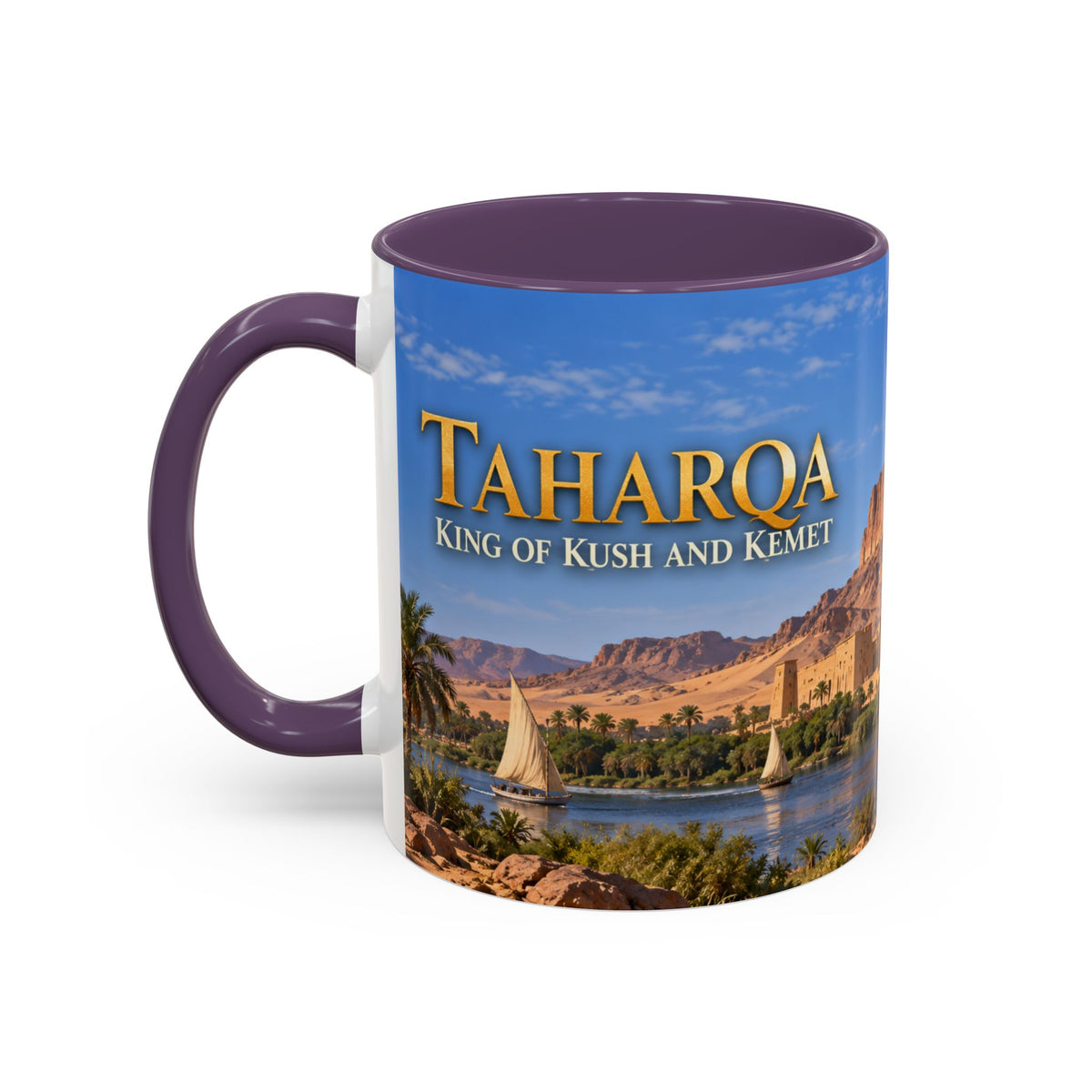 Taharqa Coffee Mug | King of Kush and Kemet | African History Mug