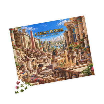 A Legacy in Stone — Rooted in Kemet Jigsaw Puzzle | The Dollar Bill Symbolism Collection | Hotep Creations