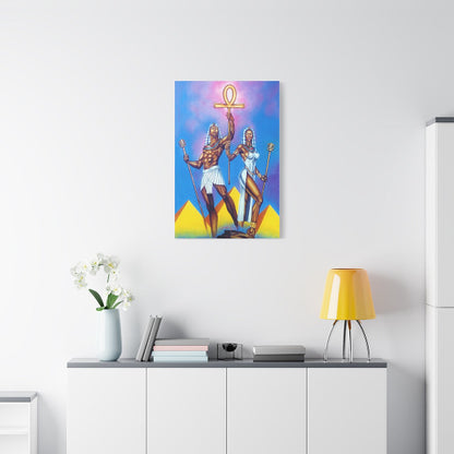 The Pharaoh & Queen Canvas Print