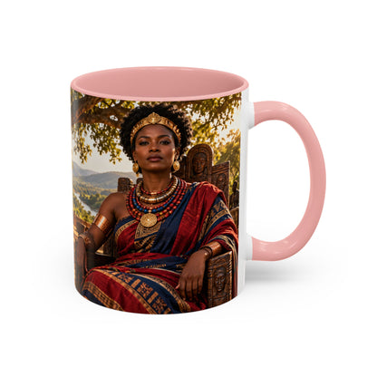 Queen Nzinga Coffee Mug | African Queen Art | Warrior Queens Collection