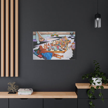 The Hue Man Chess Game: - Written and Audio Explanations Of This Amazing Painting Are Available - A Conversation Starter