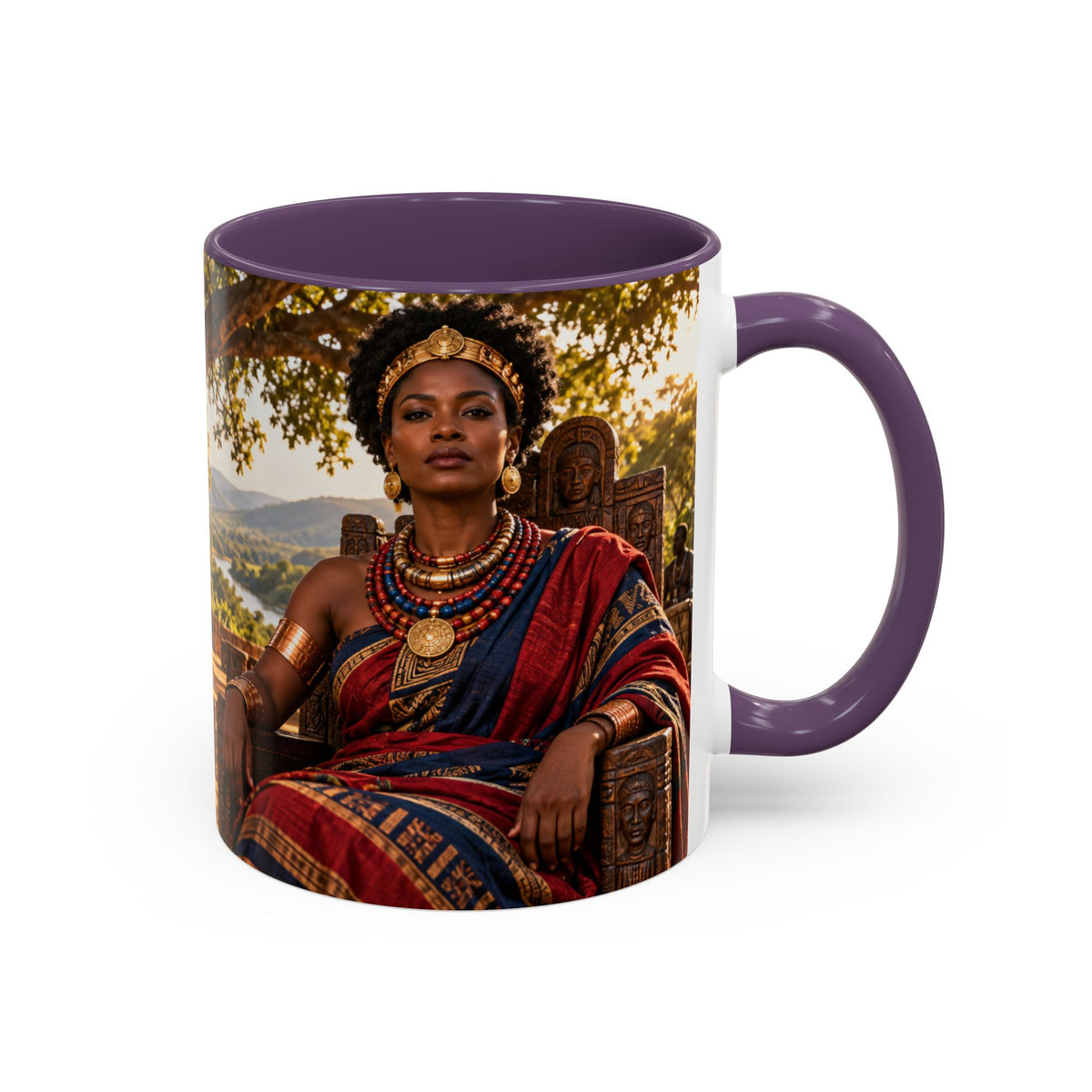 Queen Nzinga Coffee Mug | African Queen Art | Warrior Queens Collection