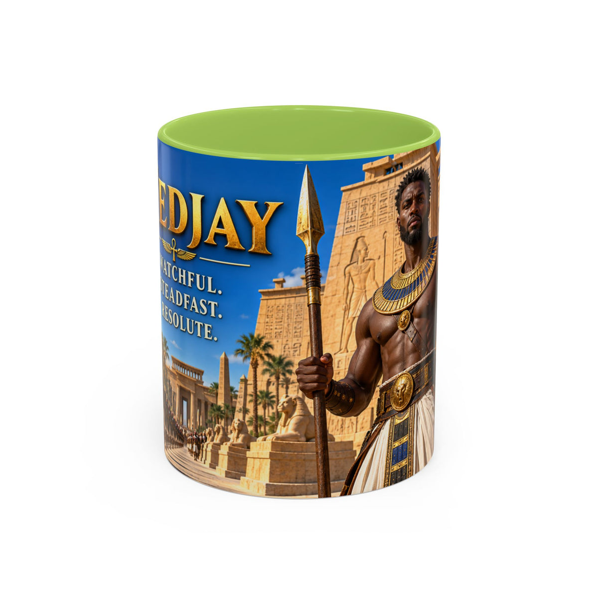 Medjay Warrior Coffee Mug | Watchful, Steadfast, Resolute | 11oz & 15oz