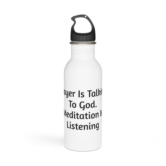 "Prayer & Meditation" Spiritual Water Bottle
