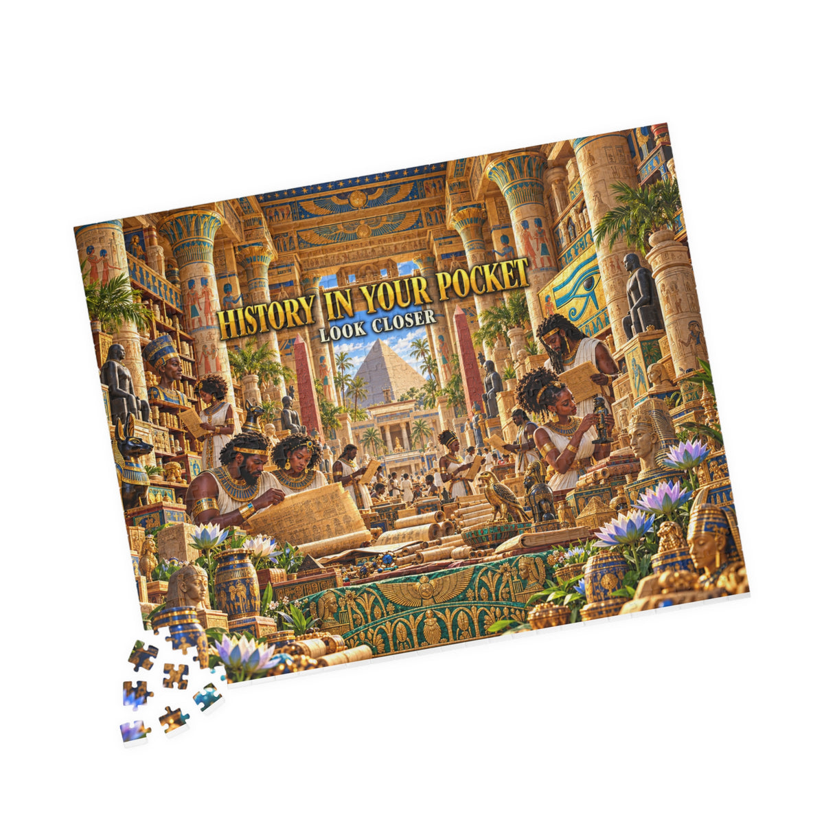 History in Your Pocket — Look Closer Jigsaw Puzzle | The Dollar Bill Symbolism Collection | Hotep Creations