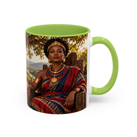 Queen Nzinga Coffee Mug | African Queen Art | Warrior Queens Collection