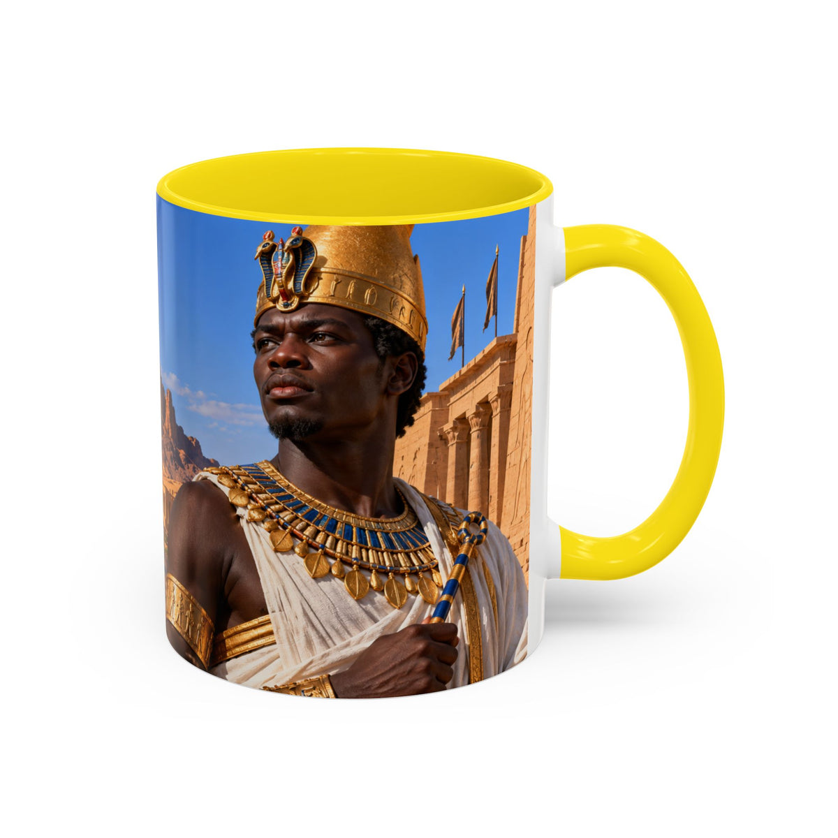 Taharqa Coffee Mug | King of Kush and Kemet | African History Mug