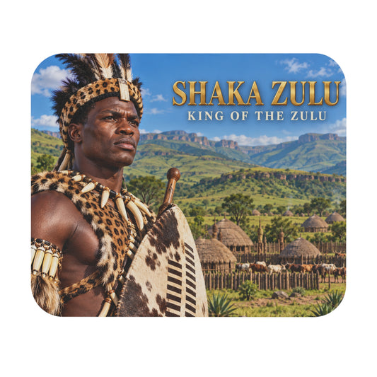 Shaka Zulu Mouse Pad | King of the Zulu | African History Desk Accessory