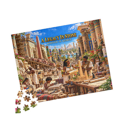 A Legacy in Stone – Rooted in Kemet | African Heritage Jigsaw Puzzle