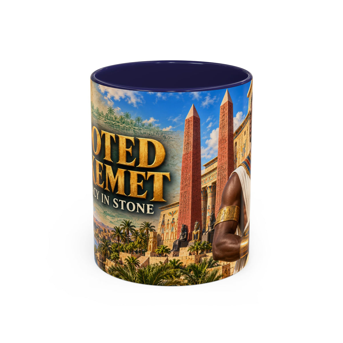 Rooted in Kemet Coffee Mug | A Legacy in Stone | Dollar Bill Symbolism