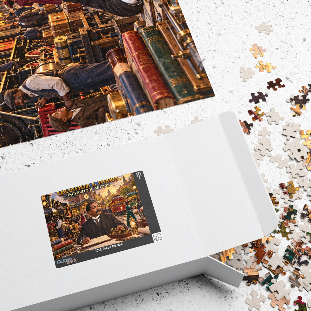 Granville T. Woods Jigsaw Puzzle | Ingenuity in Motion | Black Inventor Gift