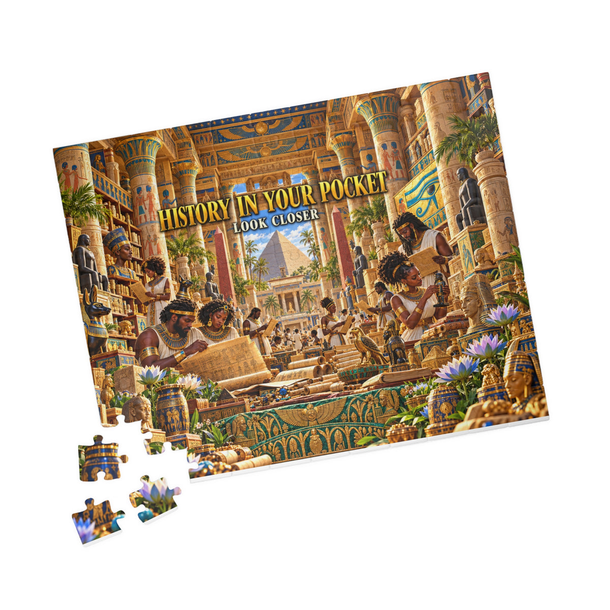 History in Your Pocket — Look Closer Jigsaw Puzzle | The Dollar Bill Symbolism Collection | Hotep Creations