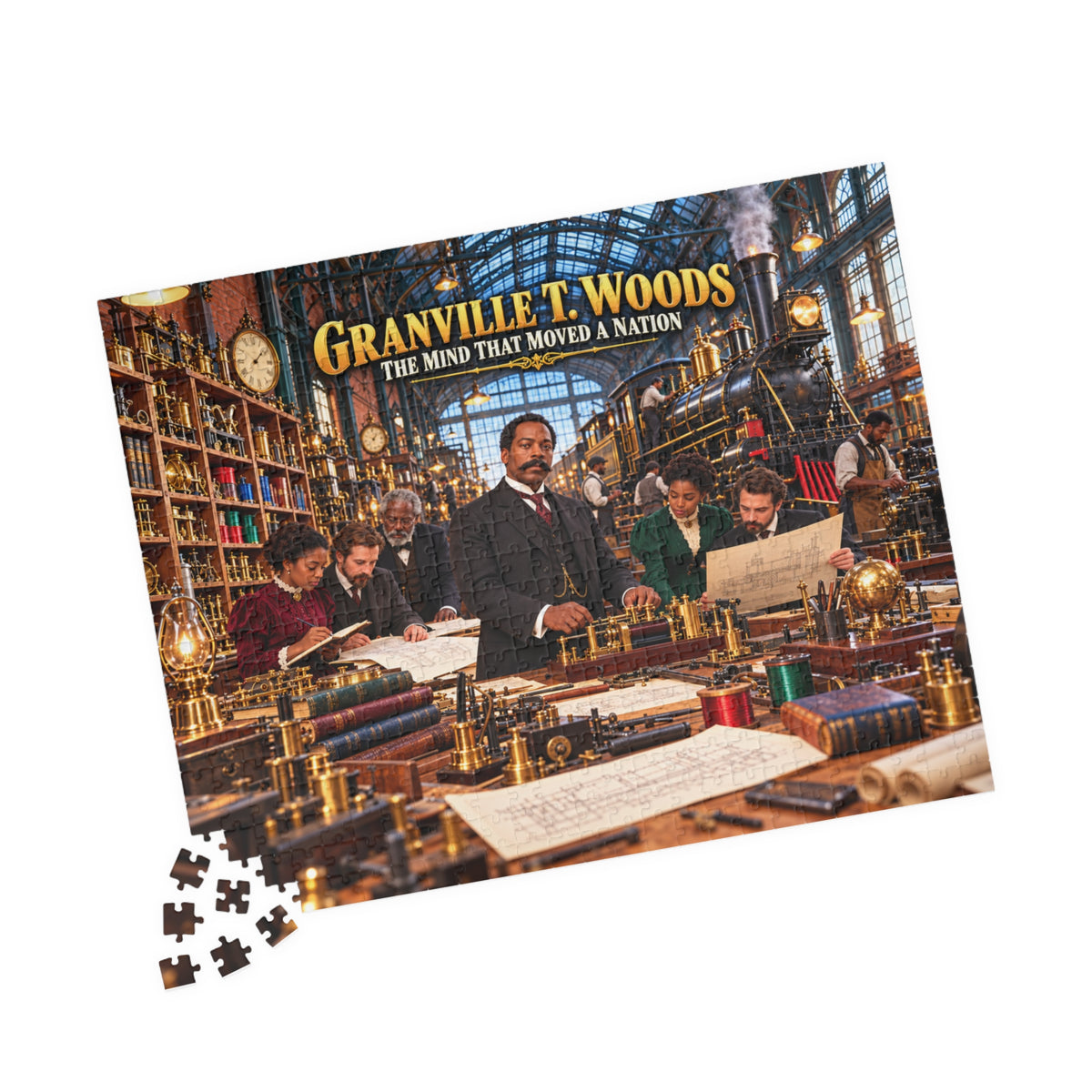 Granville T. Woods Jigsaw Puzzle | The Mind That Moved a Nation | Black Inventor Gift