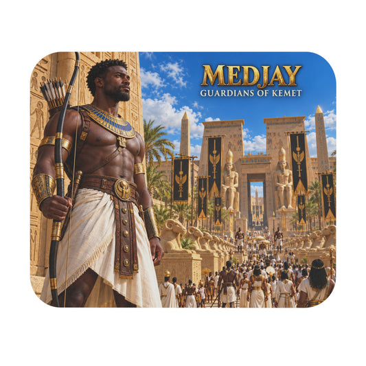 Medjay Archer Mouse Pad | Guardians of Kemet | African Heritage Desk Decor