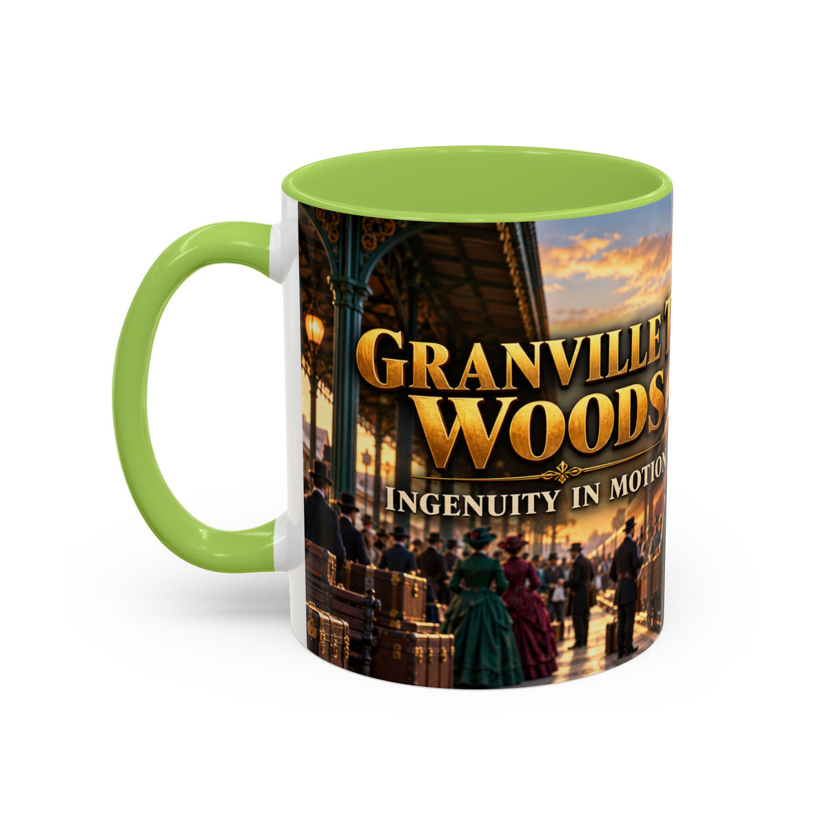 Granville T. Woods Coffee Mug | Ingenuity in Motion | Black Inventor Gift