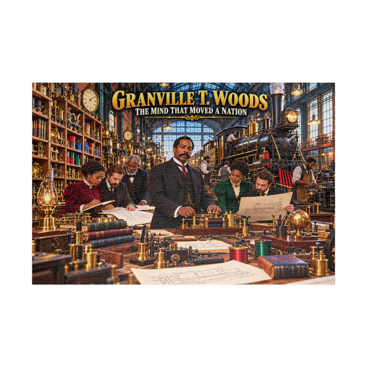 Granville T. Woods Jigsaw Puzzle | The Mind That Moved a Nation | Black Inventor Gift