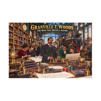 Granville T. Woods Jigsaw Puzzle | The Mind That Moved a Nation | Black Inventor Gift