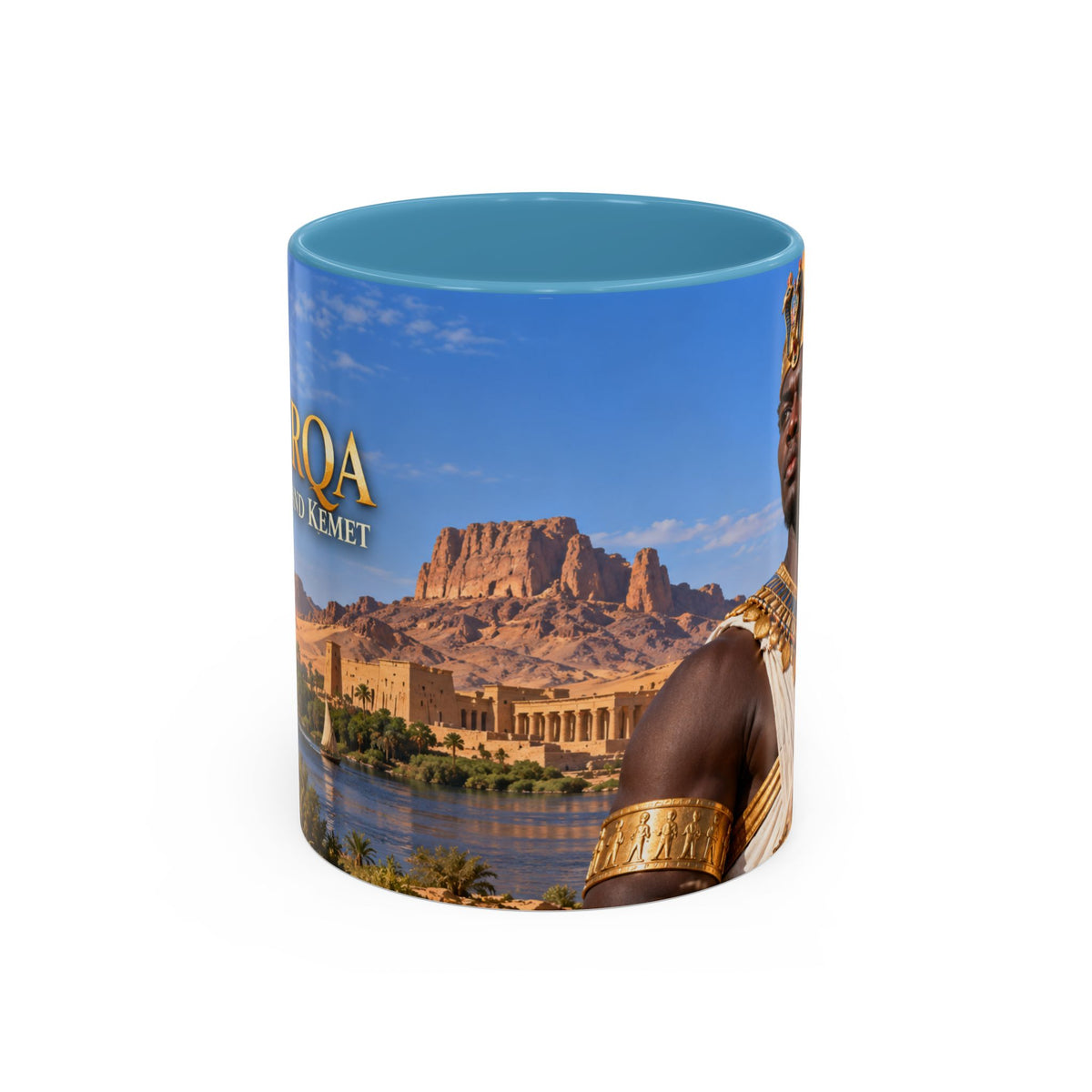 Taharqa Coffee Mug | King of Kush and Kemet | African History Mug