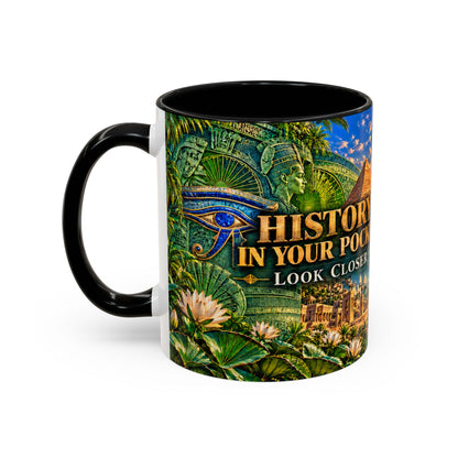 History in Your Pocket Coffee Mug | Dollar Bill Symbolism | Look Closer