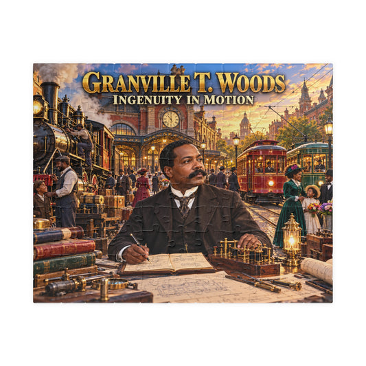 Granville T. Woods Jigsaw Puzzle | Ingenuity in Motion | Black Inventor Gift