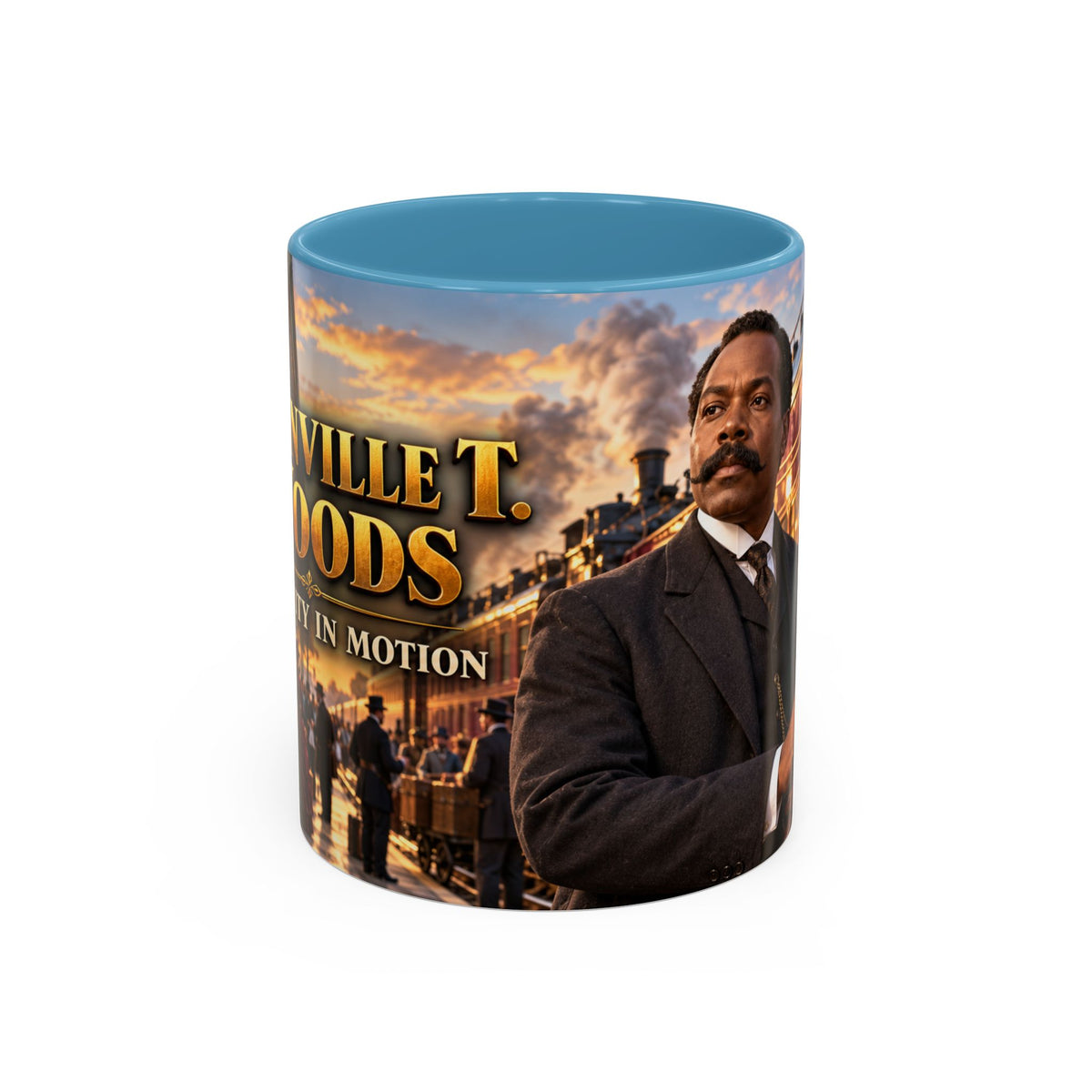 Granville T. Woods Coffee Mug | Ingenuity in Motion | Black Inventor Gift