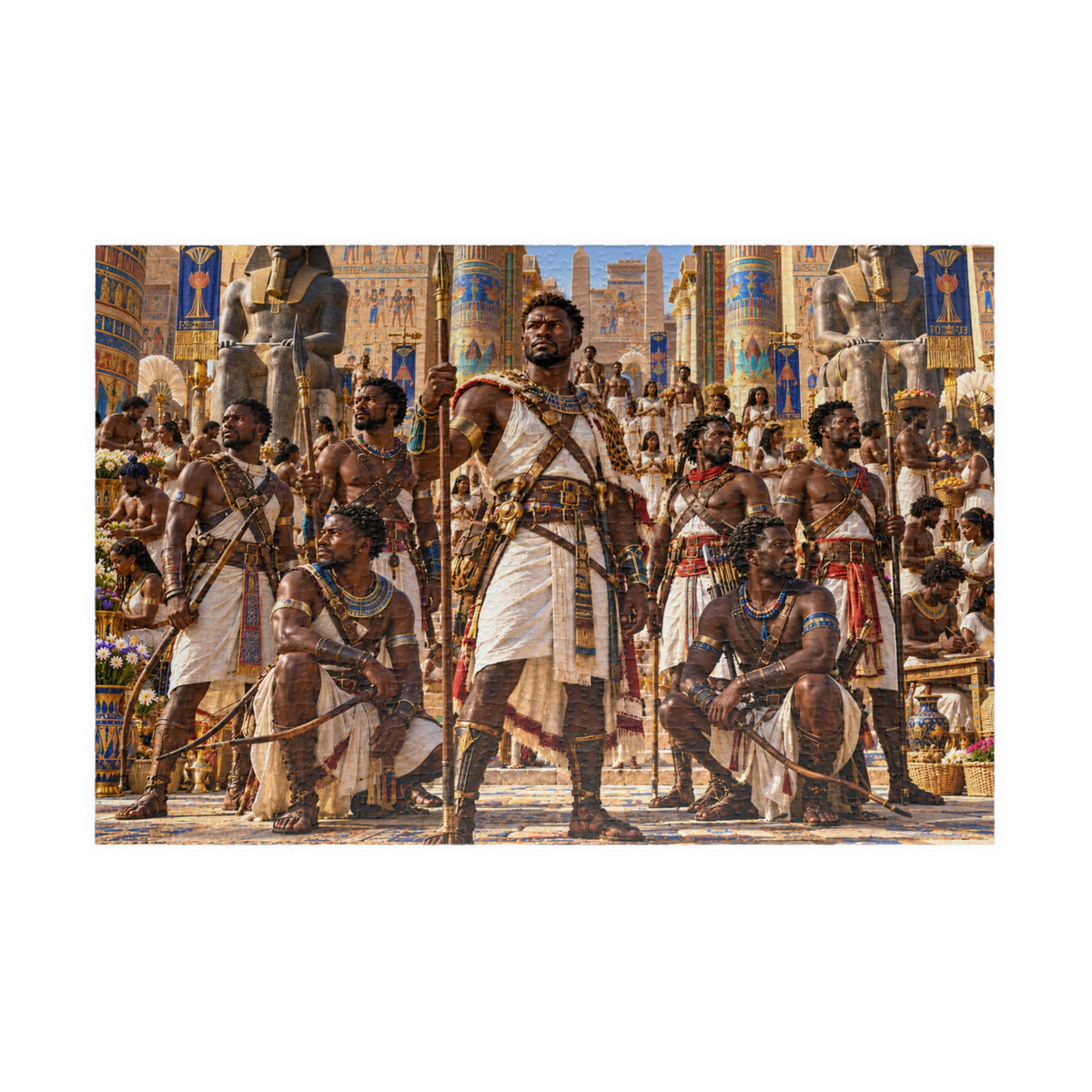Medjay Guardians Jigsaw Puzzle | African Warrior Art | 110–1014 Pieces